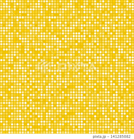 黄色と白の細かなドットが光の粒のようにきらめく背景素材 黄色と白の細かなドットが光の粒のようにきらめく背景素材 141285082