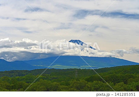 静岡県 三島スカイウオーク 夏姿の富士山 静岡県 三島スカイウオーク 夏姿の富士山 141285351