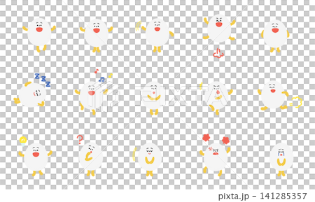 蛋形角色套裝顏色 2 蛋形角色套裝顏色 2 141285357