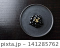 お節料理＜金箔乗せ黒豆＞　黒バック 141285762
