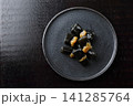 お節料理＜昆布巻＞　黒バック 141285764