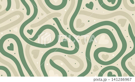 Abstract Zebra Wave Pattern Cute Hearts Pattern Background Abstract Zebra Wave Pattern Cute Hearts Pattern Background 141286967