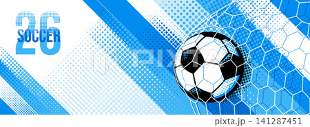 Stylish Argentina football background featuring light blue and white brush strokes with a soccer ball and tactical field elements. Clean and modern sports theme inspired by Argentina colors. 141287451