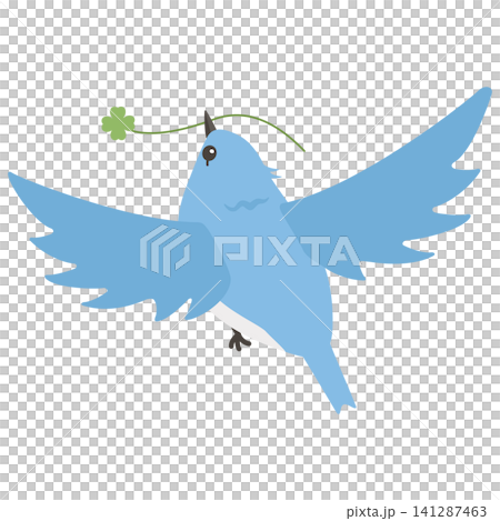 A flying blue bird 141287463
