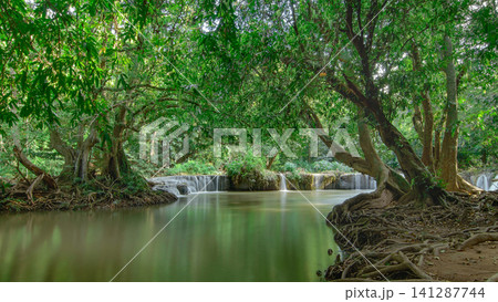 Thai waterfall named 'Jedsaonoi Thai waterfall named 'Jedsaonoi 141287744