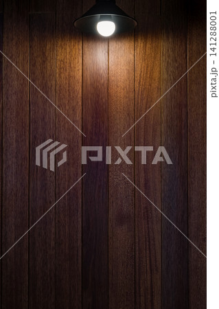 wood plank wallpaper background with isolated led bulb lamp in vertical scene wood plank wallpaper background with isolated led bulb lamp in vertical scene 141288001