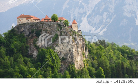 スロベニア ブレッド湖 ブレッド城 スロベニア ブレッド湖 ブレッド城 141288606