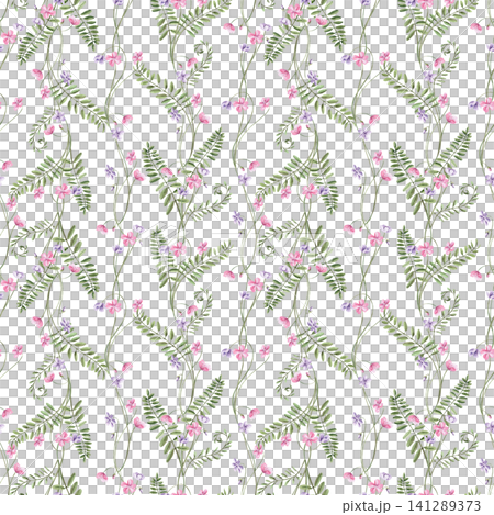 Delicate bouquets of wildflowers on a dark background in a seamless pattern. Creates a delicate atmosphere. Ideal for fabric design, packaging, cards, home decor prints, and fashion blogs. Delicate bouquets of wildflowers on a dark background in a seamless pattern. Creates a delicate atmosphere. Ideal for fabric design, packaging, cards, home decor prints, and fashion blogs. 141289373