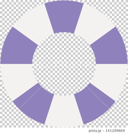 Simple illustration of a swimming ring (purple) 141289669