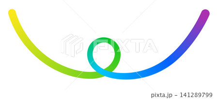 Abstract gradient wave curve line design element background. Abstract gradient wave curve line design element background. 141289799