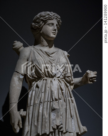an ancient statue from the Greek era an ancient statue from the Greek era 141289900