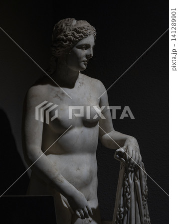 an ancient statue from the Greek era an ancient statue from the Greek era 141289901