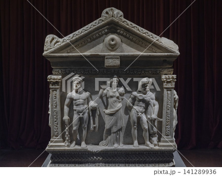 a historic sculpture from the Greek period a historic sculpture from the Greek period 141289936