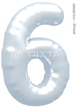 3D画像_風船_6_シルバー 3D画像_風船_6_シルバー 141290400