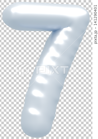 3D image_balloon_7_silver 3D image_balloon_7_silver 141290401