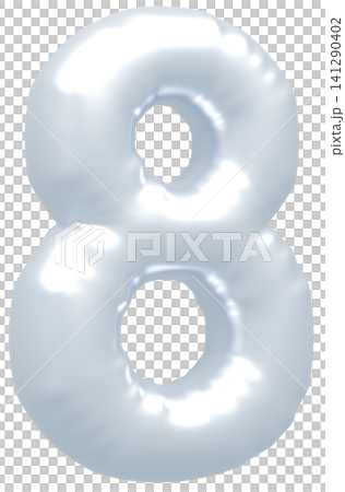 3D image_balloon_8_silver 3D image_balloon_8_silver 141290402