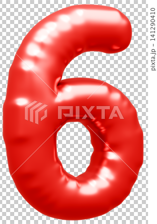 3D image_balloon_6_red 3D image_balloon_6_red 141290410