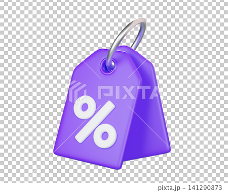 3D purple price tags with white percent symbol, isolated on background. Modern discount label for sale, special offer, price reduction, marketing, and promotions. 3d render 3D purple price tags with white percent symbol, isolated on background. Modern discount label for sale, special offer, price reduction, marketing, and promotions. 3d render 141290873
