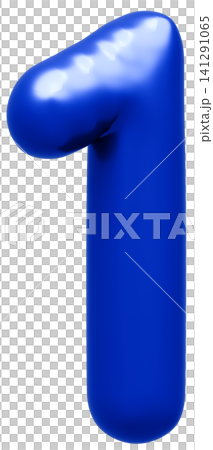 3D image_balloon_1_blue 3D image_balloon_1_blue 141291065