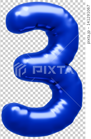 3D image_balloon_3_blue 141291067