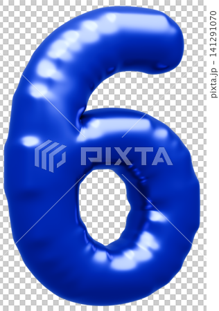 3D image_balloon_6_blue 3D image_balloon_6_blue 141291070