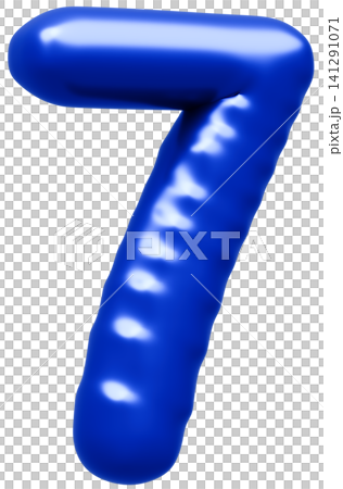 3D image_balloon_7_blue 3D image_balloon_7_blue 141291071