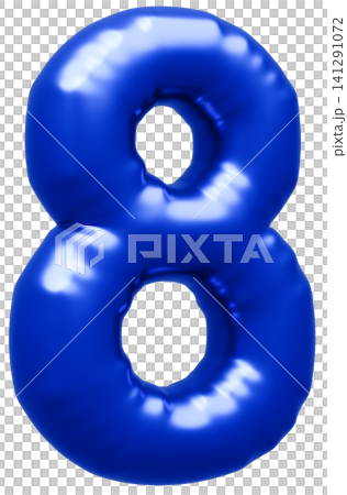 3D image_balloon_8_blue 3D image_balloon_8_blue 141291072