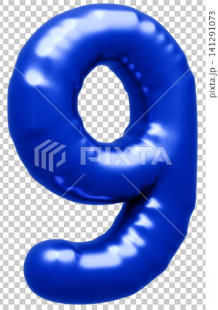 3D image_balloon_9_blue 3D image_balloon_9_blue 141291073