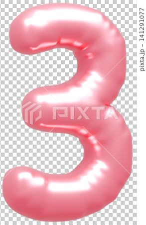 3D image_balloon_3_pink 141291077