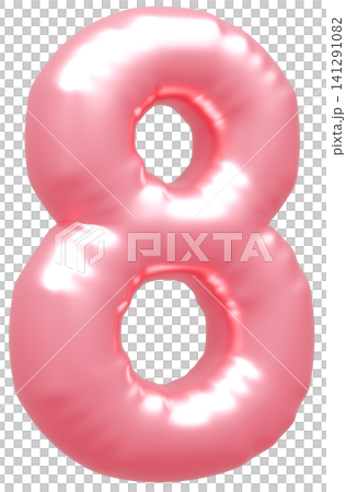 3D image_balloon_8_pink 3D image_balloon_8_pink 141291082