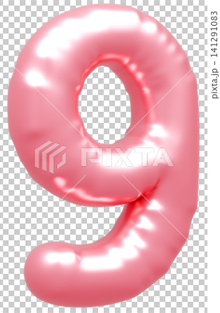 3D image_balloon_9_pink 3D image_balloon_9_pink 141291083