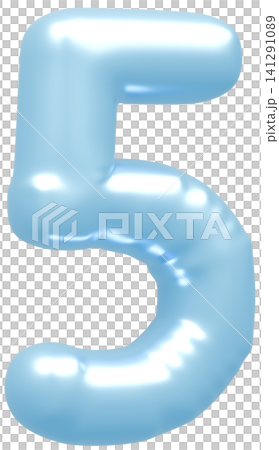 3D image_balloon_5_淺藍色 3D image_balloon_5_淺藍色 141291089