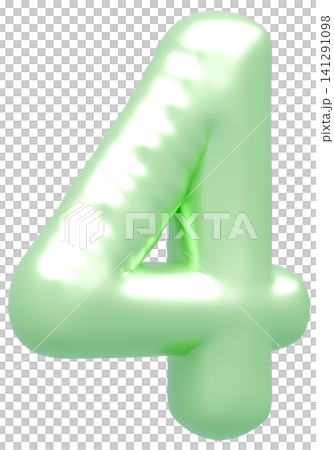 3D image_balloon_4_黃綠色 3D image_balloon_4_黃綠色 141291098