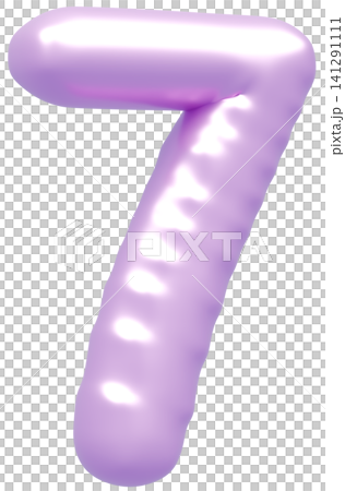 3D image_balloon_7_purple 3D image_balloon_7_purple 141291111