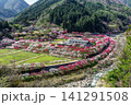 長野県阿智村 桃源郷 展望台から見る「花桃の里」 141291508