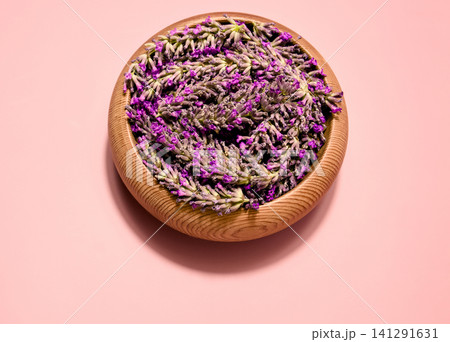 Centered Lavender Buds in Bowl Centered Lavender Buds in Bowl 141291631