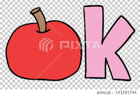 Hand written OK letters with red tomato for font, typography, text, message, workloads, office workers, weekdays, decoration, card, sticker, campaign badge, words, fridge magnet, mood, feeling, fruit Hand written OK letters with red tomato for font, typography, text, message, workloads, office workers, weekdays, decoration, card, sticker, campaign badge, words, fridge magnet, mood, feeling, fruit 141291744