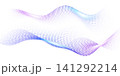 Abstract technology particle wave background. Modern design vector illustration. 141292214