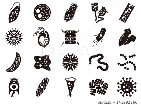 微生物アイコン02 Microorganism Icon 微生物アイコン02 Microorganism Icon 141292266