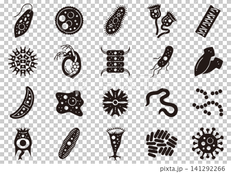微生物アイコン02 Microorganism Icon 微生物アイコン02 Microorganism Icon 141292266