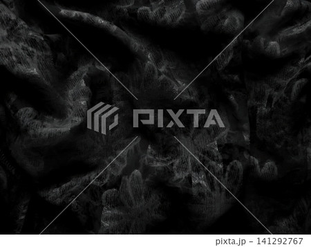 black lace fabric folds create textured abstract pattern in dark moody gothic aesthetic style background black lace fabric folds create textured abstract pattern in dark moody gothic aesthetic style background 141292767