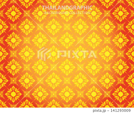vector thai ethnic decorative elements vector background illustration 141293009