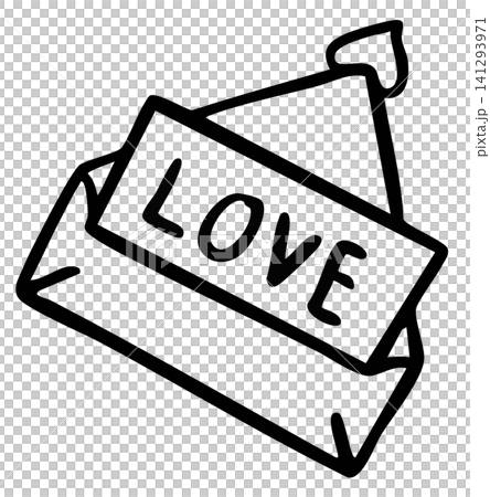 Hand drawn love envelope outline for Valentine's Day, kid colouring book, wedding card, shirt print, girl power, sticker, love sign, heart symbol, label, tattoo, sticker, love letter, relationship Hand drawn love envelope outline for Valentine's Day, kid colouring book, wedding card, shirt print, girl power, sticker, love sign, heart symbol, label, tattoo, sticker, love letter, relationship 141293971