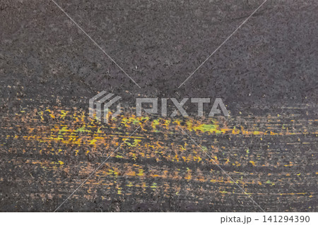 Abstract pattern colored paint brush stroke old design grey background surface color backdrop 141294390