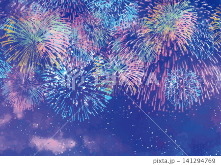 美しい花火の背景 141294769