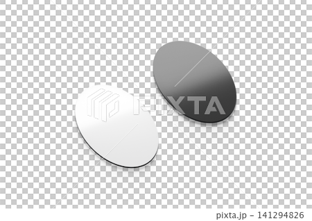 Blank black and white oval fridge magnet mockup png transparent background 3d rendering. Empty elliptic magnetized icon mock up cut out. Clear sticky travel souvenir for refrigerator surface template. Blank black and white oval fridge magnet mockup png transparent background 3d rendering. Empty elliptic magnetized icon mock up cut out. Clear sticky travel souvenir for refrigerator surface template. 141294826