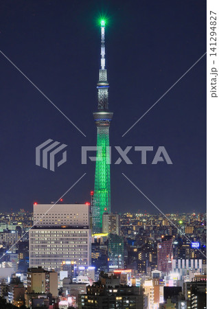 東京スカイツリーのライトアップ 東京スカイツリーのライトアップ 141294827