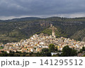 Jerica town with its bell tower and castle ruins Jerica town with its bell tower and castle ruins 141295512