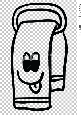 Hand drawn outline of hanging towel cartoon for kid colouring book, toiletry, bathroom, office workers, house, vanity, lifestyle, morning routine, washroom, cleaning, department store, grocery, comic Hand drawn outline of hanging towel cartoon for kid colouring book, toiletry, bathroom, office workers, house, vanity, lifestyle, morning routine, washroom, cleaning, department store, grocery, comic 141295625