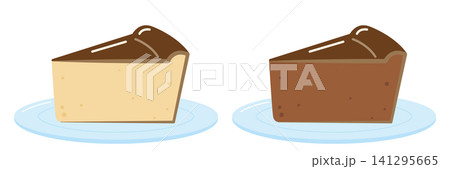 ベイクドチーズケーキとショコラチーズケーキのセット ベイクドチーズケーキとショコラチーズケーキのセット 141295665